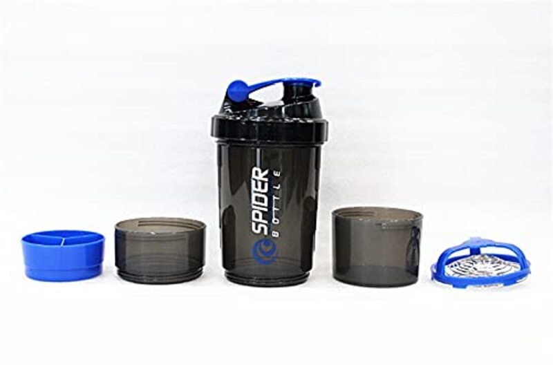 Marshal Fitness Plastic Protein Shaker Bottles, Mf-0165, Blue