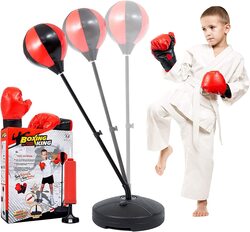 Marshal Fitness Punching Bag with Stand for Kids 3-8, 43-Inch, MF-226, Black/Red