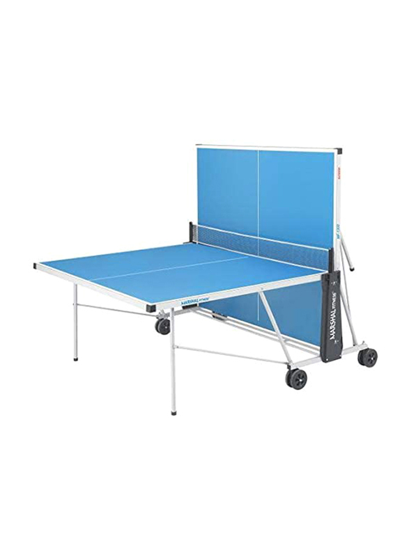 Marshal Fitness Foldable Outdoor Table Tennis Table, MF-1300, Blue