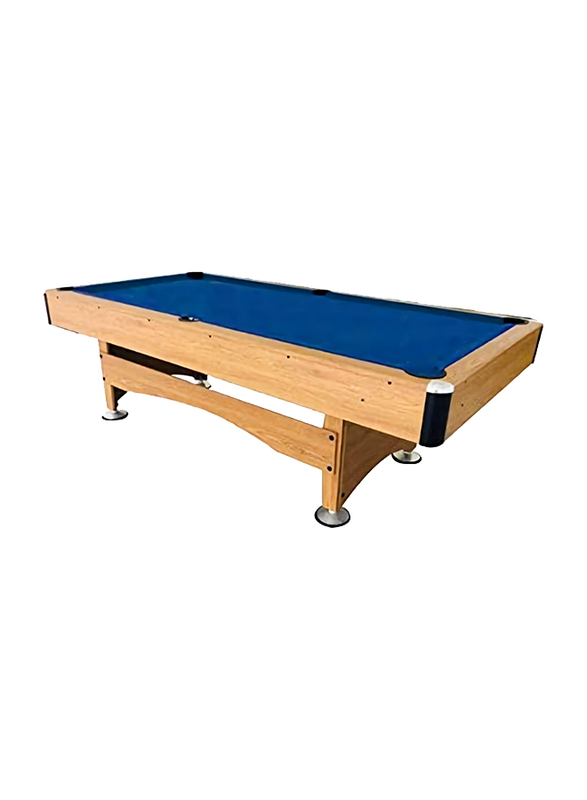Marshal Fitness 8-Feet Billiard Table, Brown/Blue