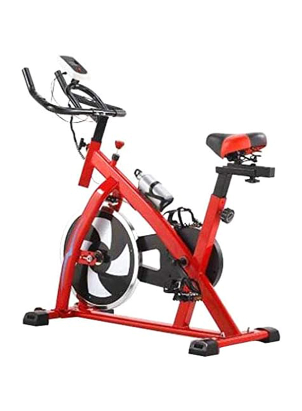 Marshal Fitness Whole Body Cardio Master Spinning Bike, Black/Red