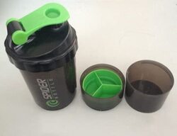 Marshal Fitness Plastic Protein Shaker Bottles, Mf-0165, Green