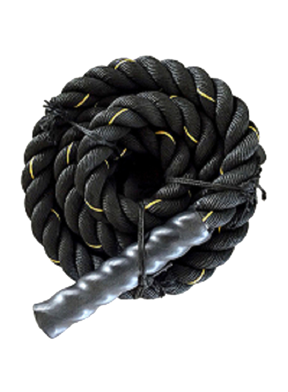 مارشال فتنس حبل تسلق مناسب لتمارين اللياقة, 9 متر, أسود