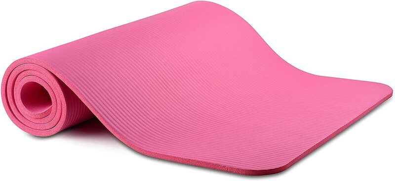 Marshal Fitness Non-Slip and Durable Exercise and Yoga Mat, 5mm, Pink