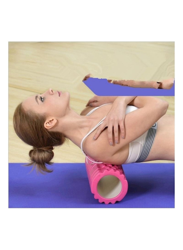Yoga Massage Foam Roller, 33cm, Pink