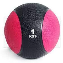 Marshal Fitness Rubber Med Bounce Exercise Medicine Ball, 1Kg, Mf-0103, Multicolour