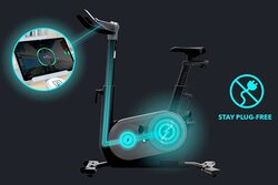 Marshal Fitness App Controlled AI Smart Exercise Bike, MF-C05, Black