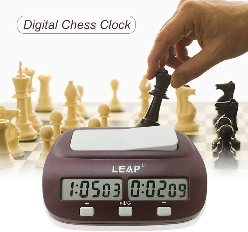 Marshal Fitness Digital Stop Timer Count Down Chess Clock with Alarm, Mf-0253, Brown