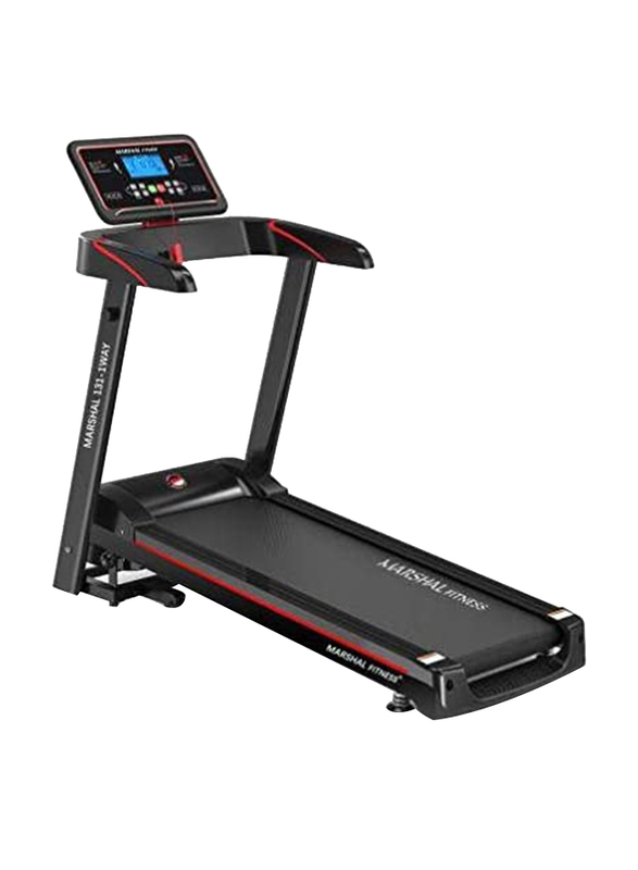 Marshal Fitness Folding Electric Treadmill, Black