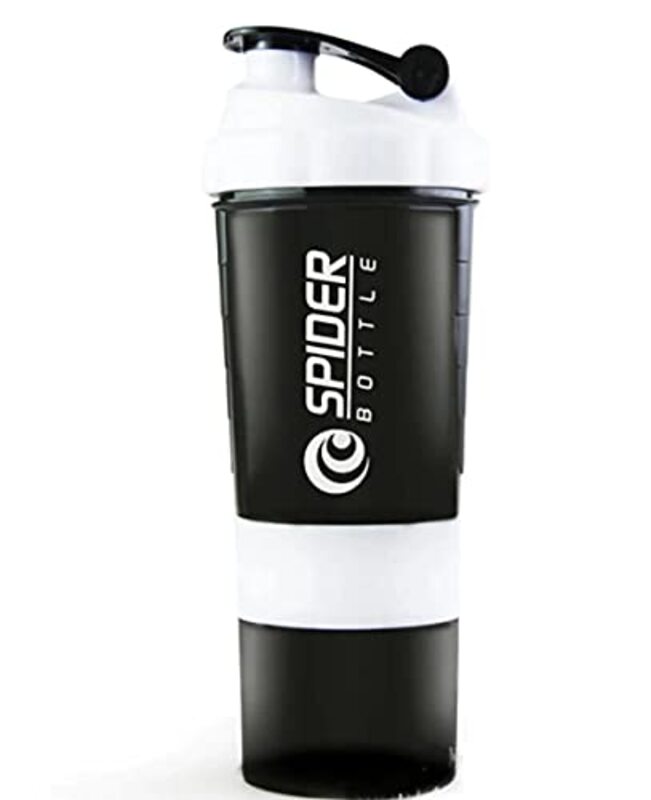 Marshal Fitness Plastic Protein Shaker Bottles, Mf-0165, White