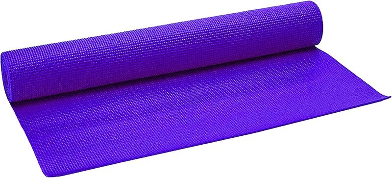 Marshal Fitness Non-Slip and Durable Yoga and Exercise Mat, 3mm, Purple
