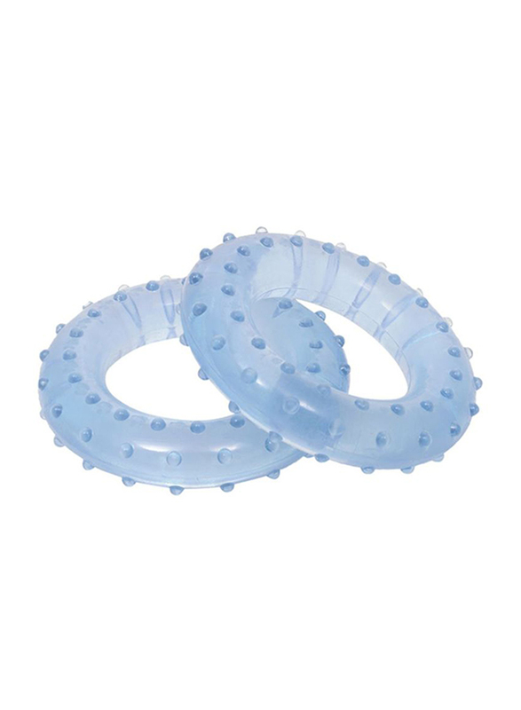 Marshal Fitness 2-Pieces Stress Hand Gripper Ring Set, Blue