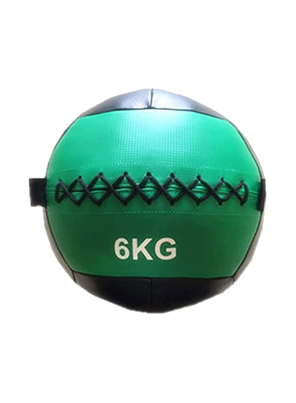 Marshal Fitness Medicine Ball, 6KG MF-0168, Green/Black