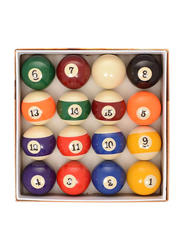 Marshal Fitness King Billiard Balls Set, 16-Pieces, Multicolour