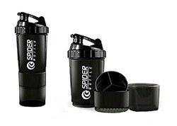 Marshal Fitness Plastic Protein Shaker Bottles, Mf-0165, Black