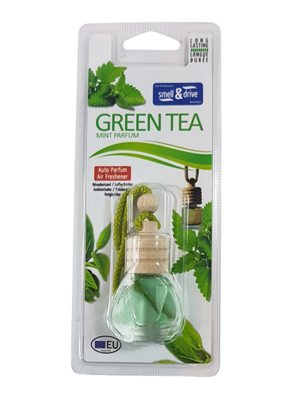 Smell & Drive Green Tea Mint Bottle Air Freshener