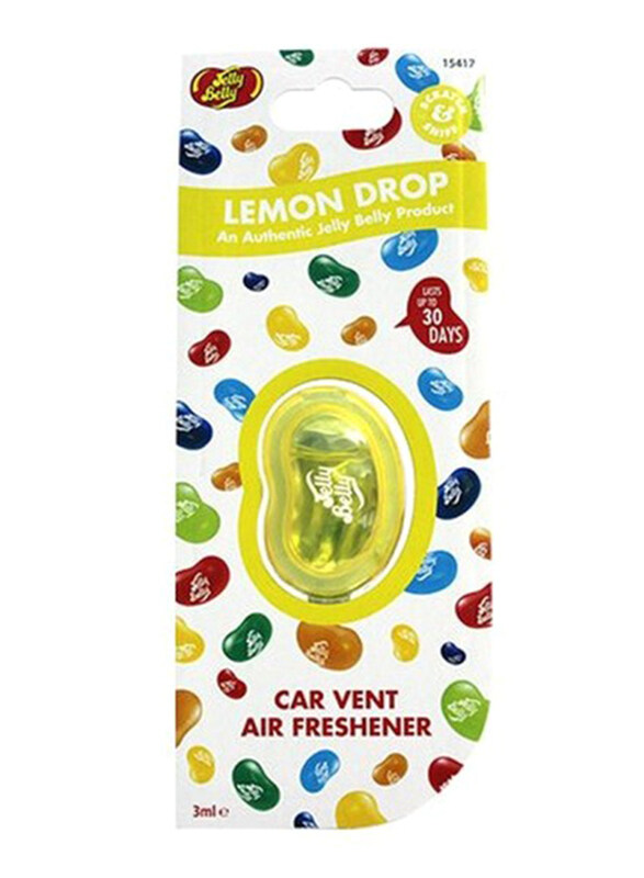 

Jelly Belly 3ml Car Vent Air Freshener, Lemon Drop