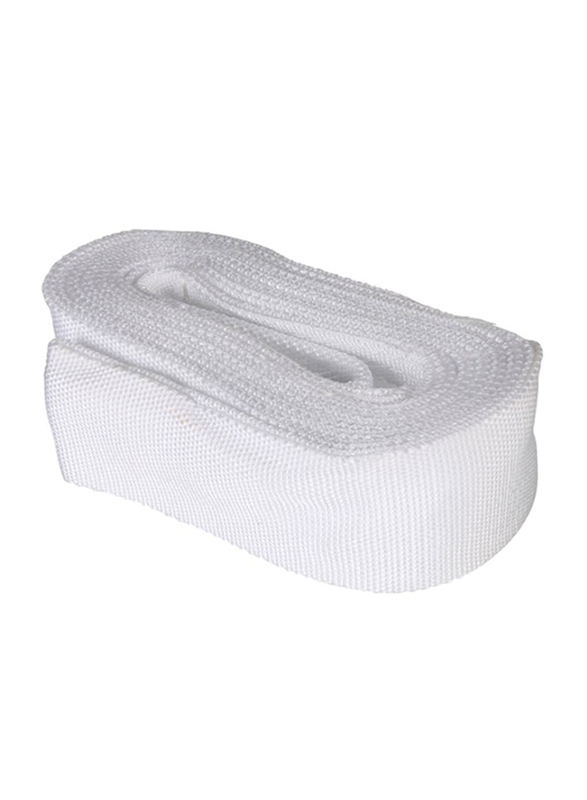 Autoplus Tow Strap with Loop Ends, 6 Meter, White