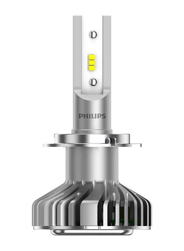 Philips LED H7 6200K Ultinon Headlight Bulb Set, 1 Pair