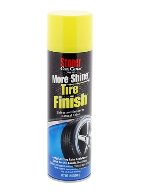 Stoner 12oz More Shine Aerosol Spray for Tires, 91044, Black
