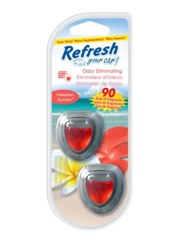 Refresh 2-Pack Mini Diffuser Air Freshener, Hawaiian Sunrise
