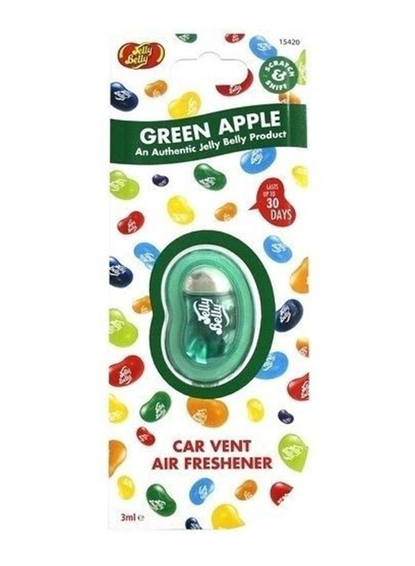 Jelly Belly 3ml Car Vent Air Freshener, Green Apple