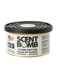 Scent Bomb 42gm Organic Can Air Freshener, Clean Cotton
