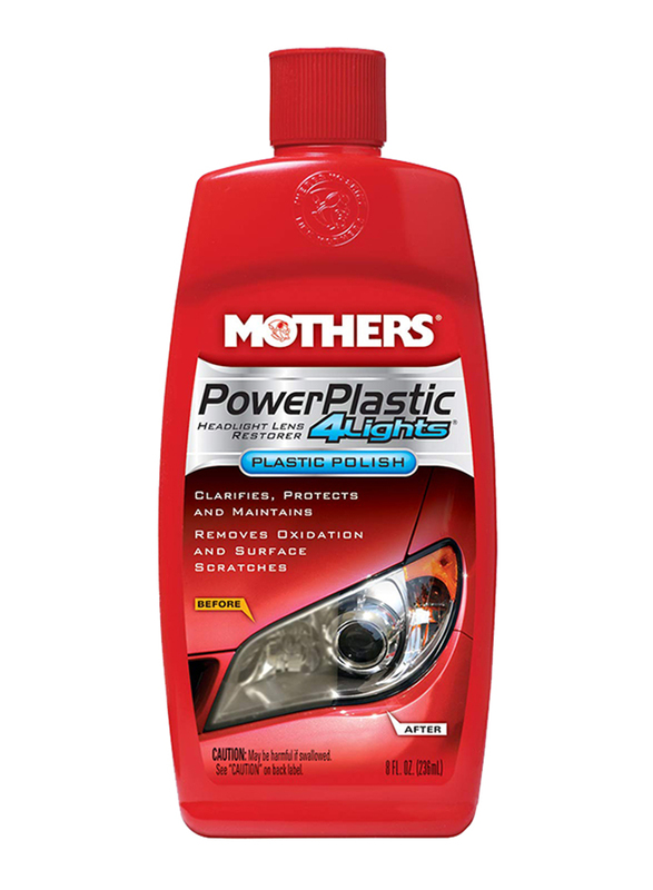 Mothers 8oz PowerPlastic 4Lights Plastic Polish