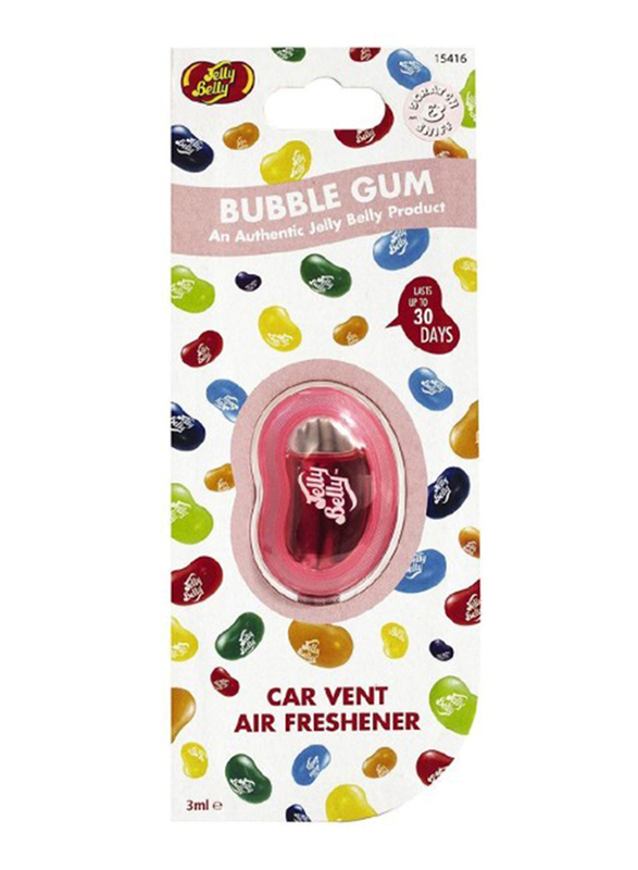 Jelly Belly 3ml Car Vent Air Freshener, Bubble Gum
