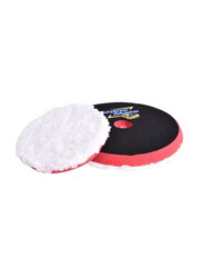 Shine Mate 6.5-inch Microfiber Polishing Pad with Red Foam Cushion