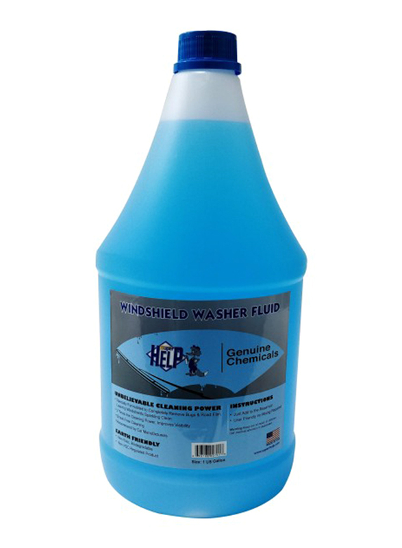 Super Help 1 US Gallon Windshield Washer Fluid, Blue