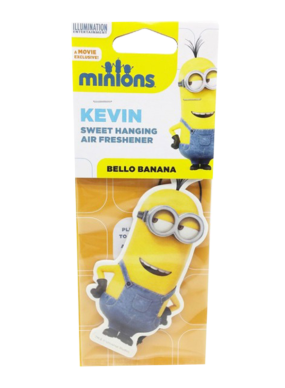 Despicable Me Minions Kevin Bello Bananas Air Freshener, Yellow/Blue