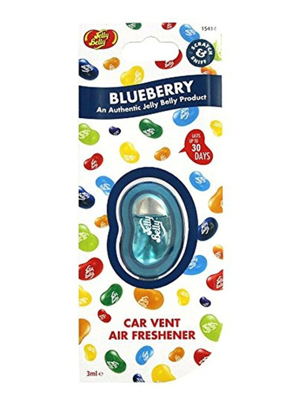 Jelly Belly 3ml Car Vent Air Freshener, Blueberry