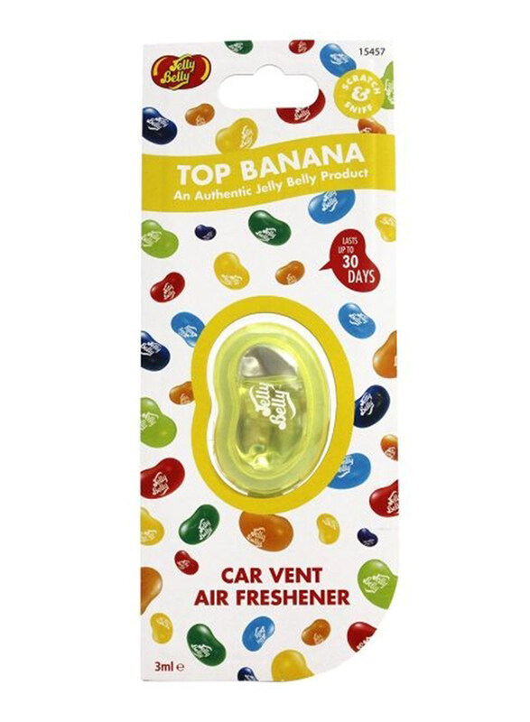 

Jelly Belly 3ml Car Vent Air Freshener, Top Banana