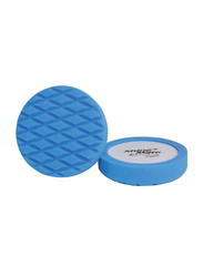 Shine Mate 7-inch Recessed Polishing Foam Pad, Medium, Blue