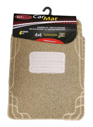 Autoplus Coil Floor Mat Set, Beige, 4 Pieces