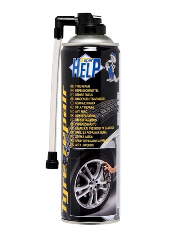 Super Help Tyre Inflator, 500ml, Black