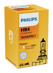Philips HB4/9006 Vision Headlight Bulb, 51W, 12V, 1 Piece