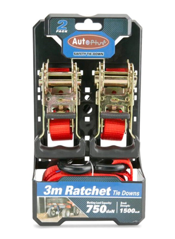 

Auto Plus Autoplus Ratchet Heavy Duty Ratchet Straps, 3-Meter, 2 Pieces