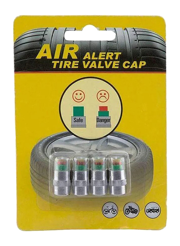 Autoplus Tyre Pressure Monitor Valve Cap, Silver