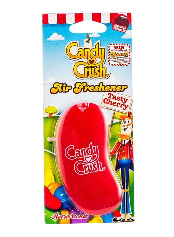 Candy Crush Tasty Cherry Air Freshener, Red