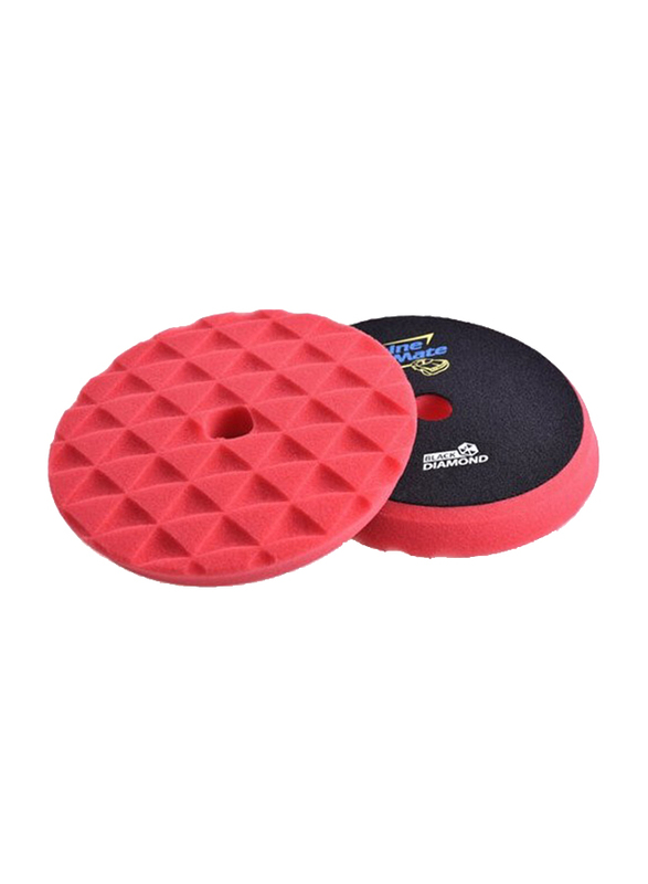 Shine Mate 6-inch Black Diamond Soft Foam Pad, Red