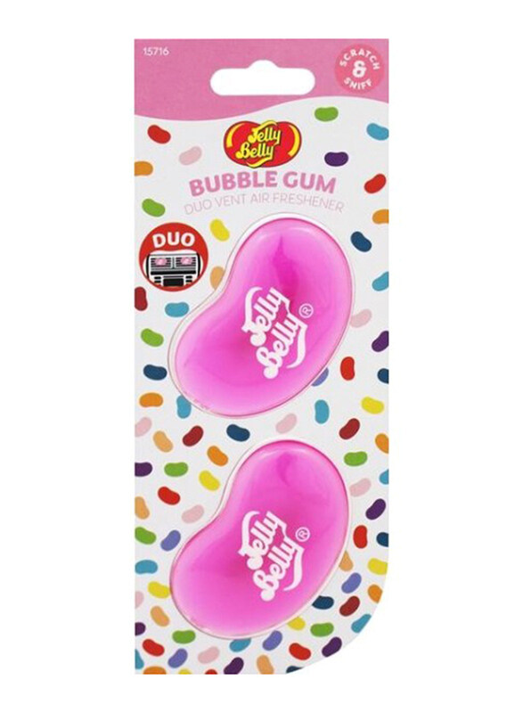 

Jelly Belly 2-Piece Duo Vent Fragrance Air Freshener, Bubblegum
