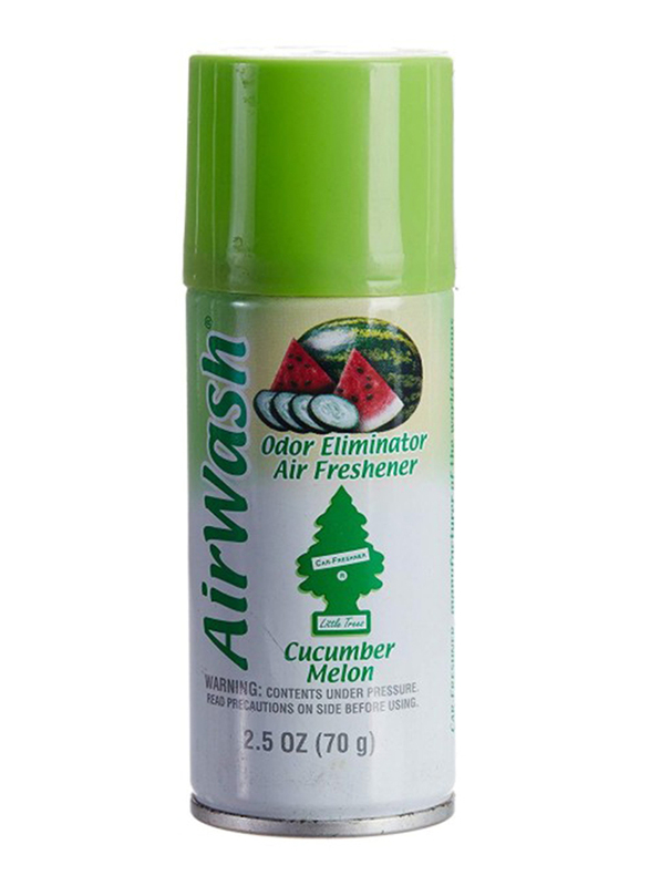 Little Tree 2.5oz Air Wash Cucumber Melon Air Freshener, Green