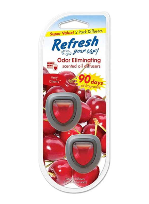 Refresh 2-Pack Mini Diffuser Air Freshener, Very Cherry