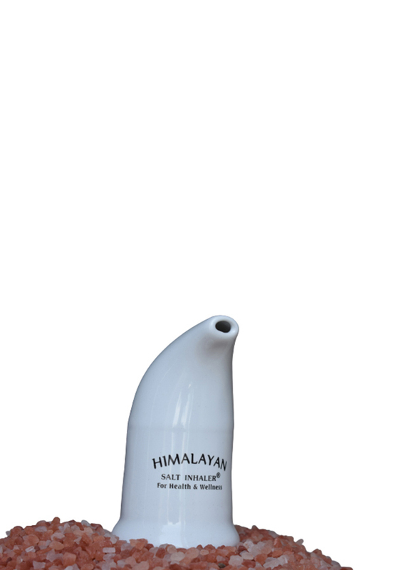 Himalayan Aura Salt Inhaler with Large Salt By Photon, White