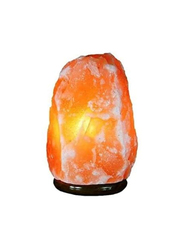 Himalayan 9-12kg Aura Natural Shape Salt Table Lamp by Photon, Brown/Orange