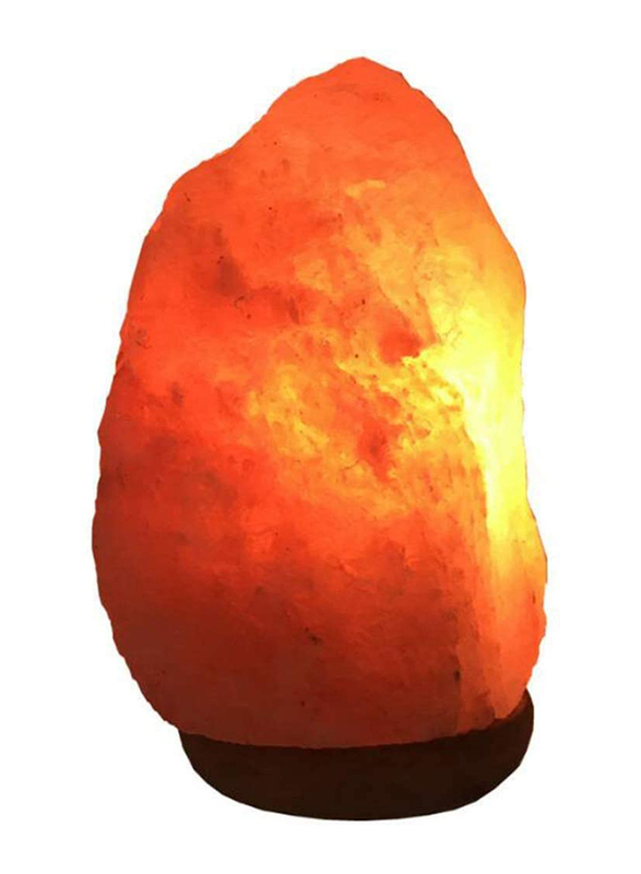 Himalayan 3-5kg Aura Natural Shape Salt Table Lamp by Photon, Brown/Orange