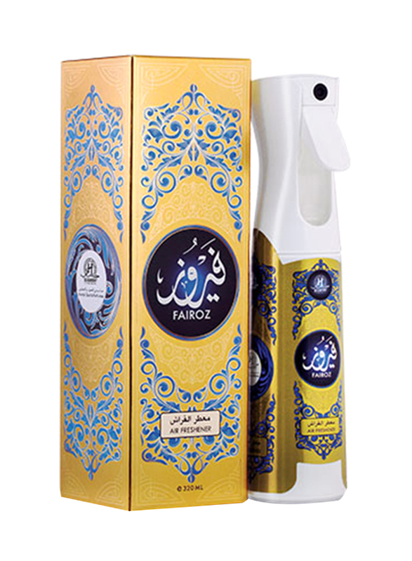 Hamidi Fairoz Air Freshener, 320ml, White/Gold
