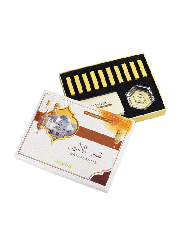 Hamidi Luxury Bakhoor Qasr Al Ameer Home Fragrance, Gold